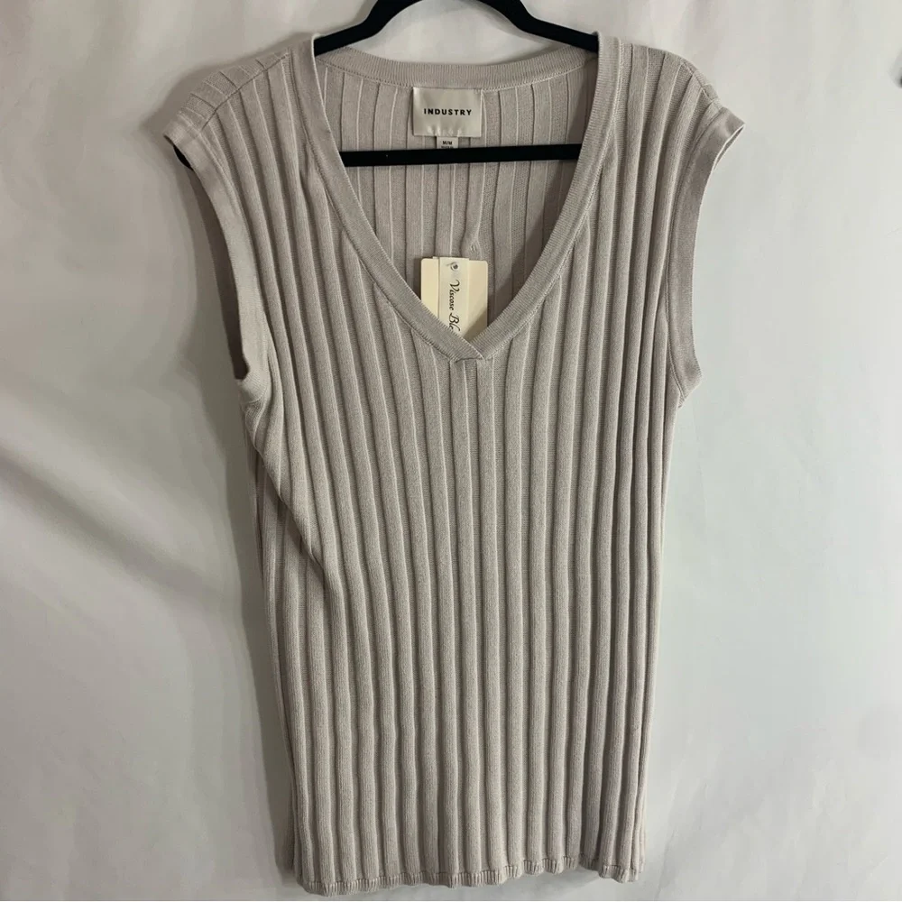 2 PIECE SET NWT Industry Ribbed Knit Top and Maxi Skirt, size M - Picture 3 of 16